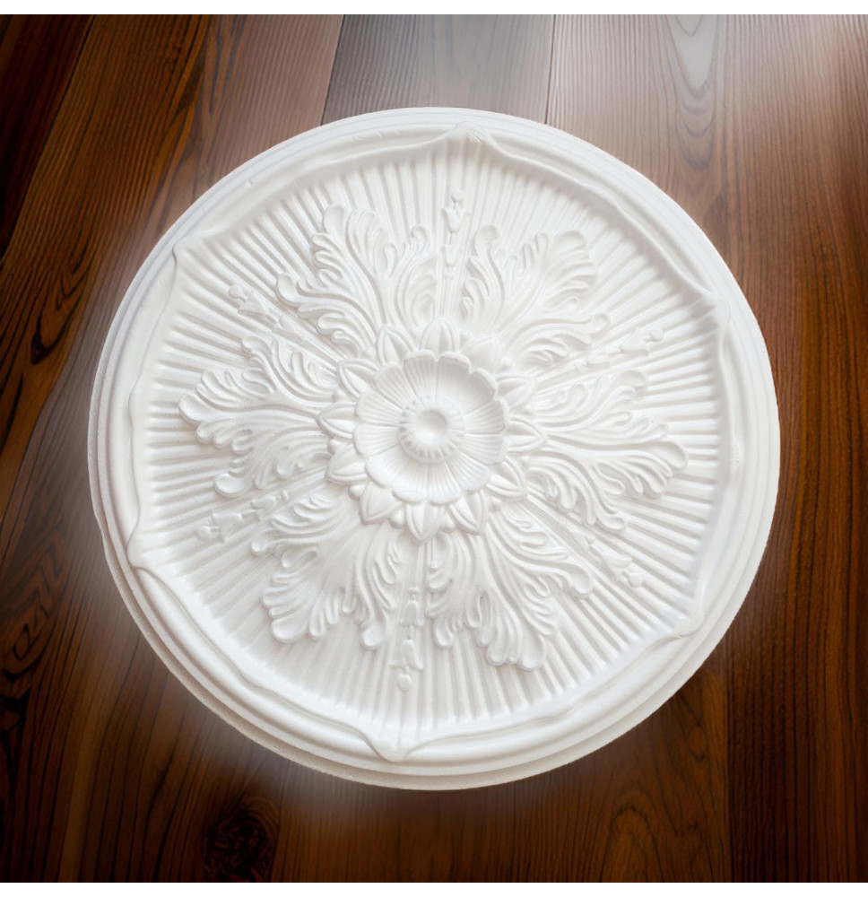 Highly Detailed Polystyrene Ceiling Rose - 48 cm Diameter