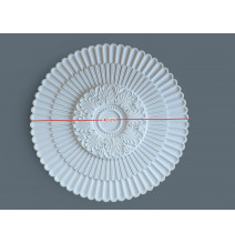 Medium Size Polyurethane Ceiling Rose - 38 cm Diameter