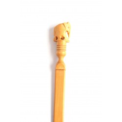 Exotic Hand Carved Wooden Letter Opener with Elephant Carving