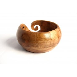 Wooden Yarn Bowl - Multi Wood - 6x3