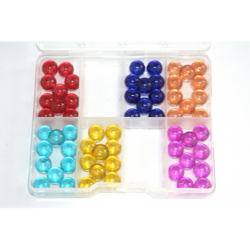 Wooden Chinese Checkers board set with Marbles