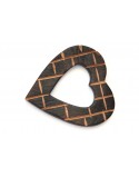 Wooden Shawl Pin - Heart Shaped