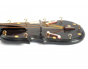 Guitar Shaped Wooden Key Holder
