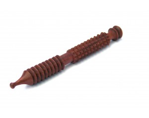 Exquisitely carved wooden small hand held Massager