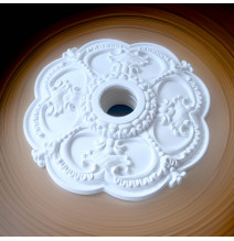 Polyurethane  Ceiling Rose with centre Hole - 45 cm Diameter