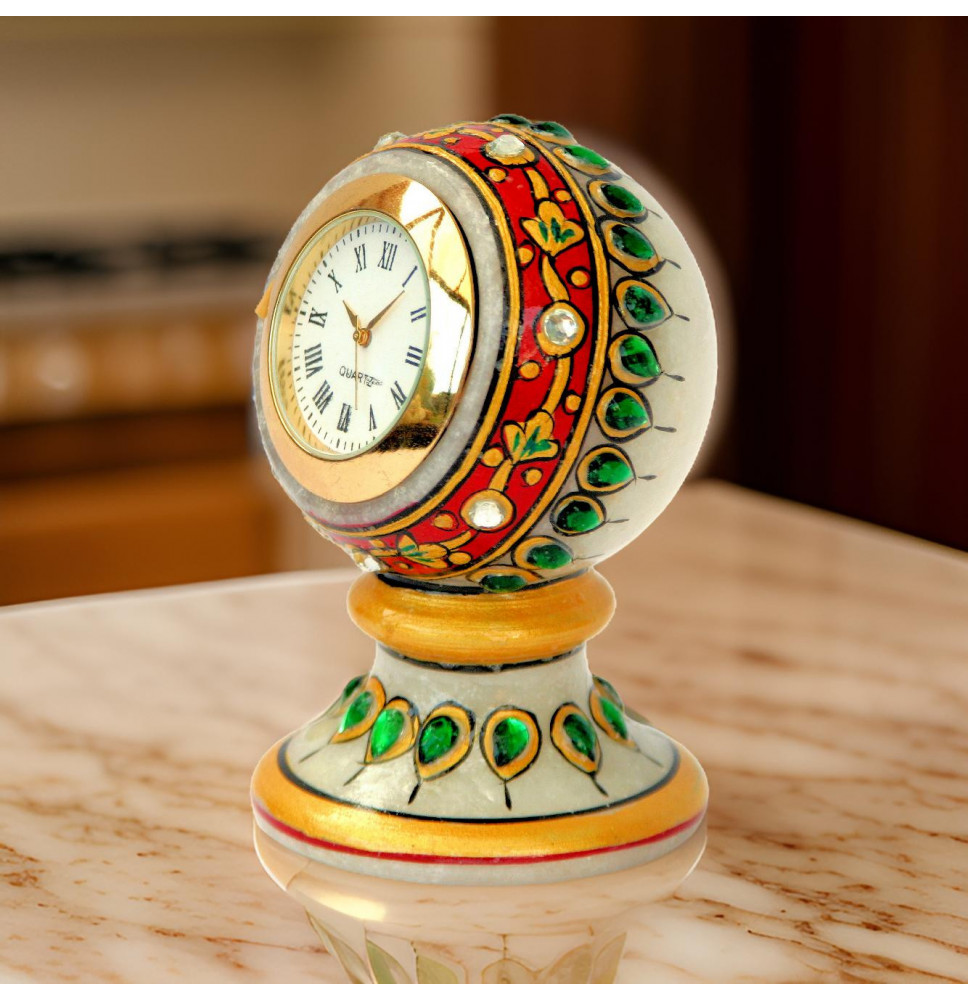 Marble Tabletop with Watch